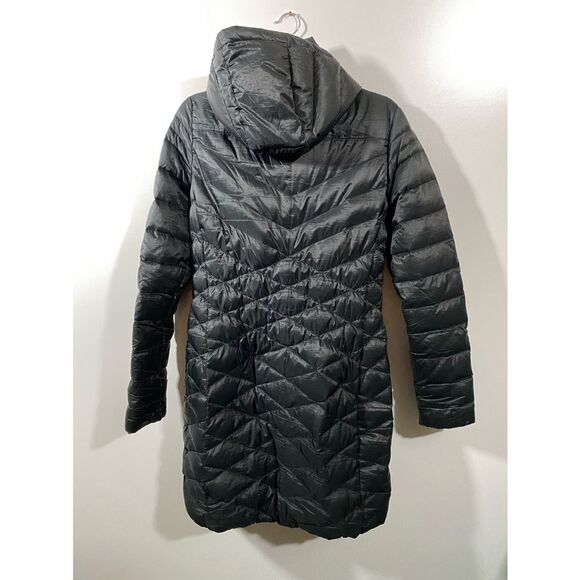Nike Cascade Hooded Tech Down Puffer Black Quilted Coat Women's Medium - Picture 3 of 12